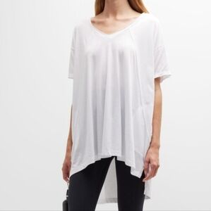 Free People White Short Sleeve Tee